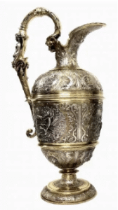 Electroplated decorative jar